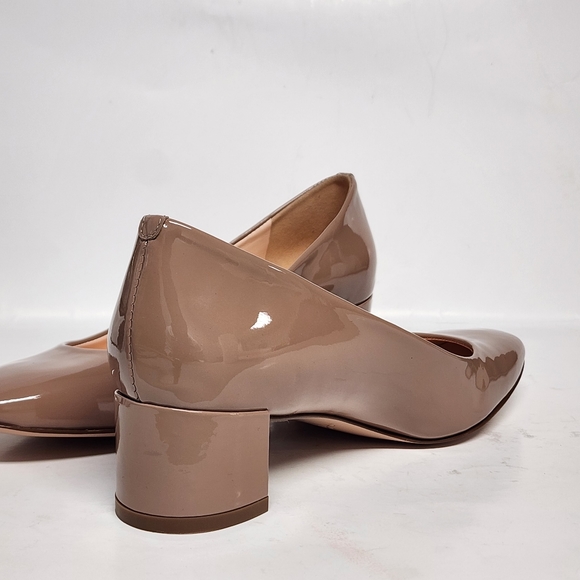 J  Crew deep blush patent block heel pump, 6 women’s size - Picture 9 of 9